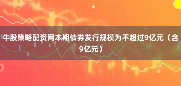牛股策略配资网本期债券发行规模为不超过9亿元（含9亿元）
